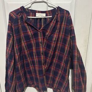 THE GREAT. Multicolor Plaid Shirt